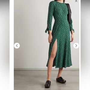 Zelda Floral-Print Crepe Dress